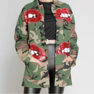 Army Jacket w lips